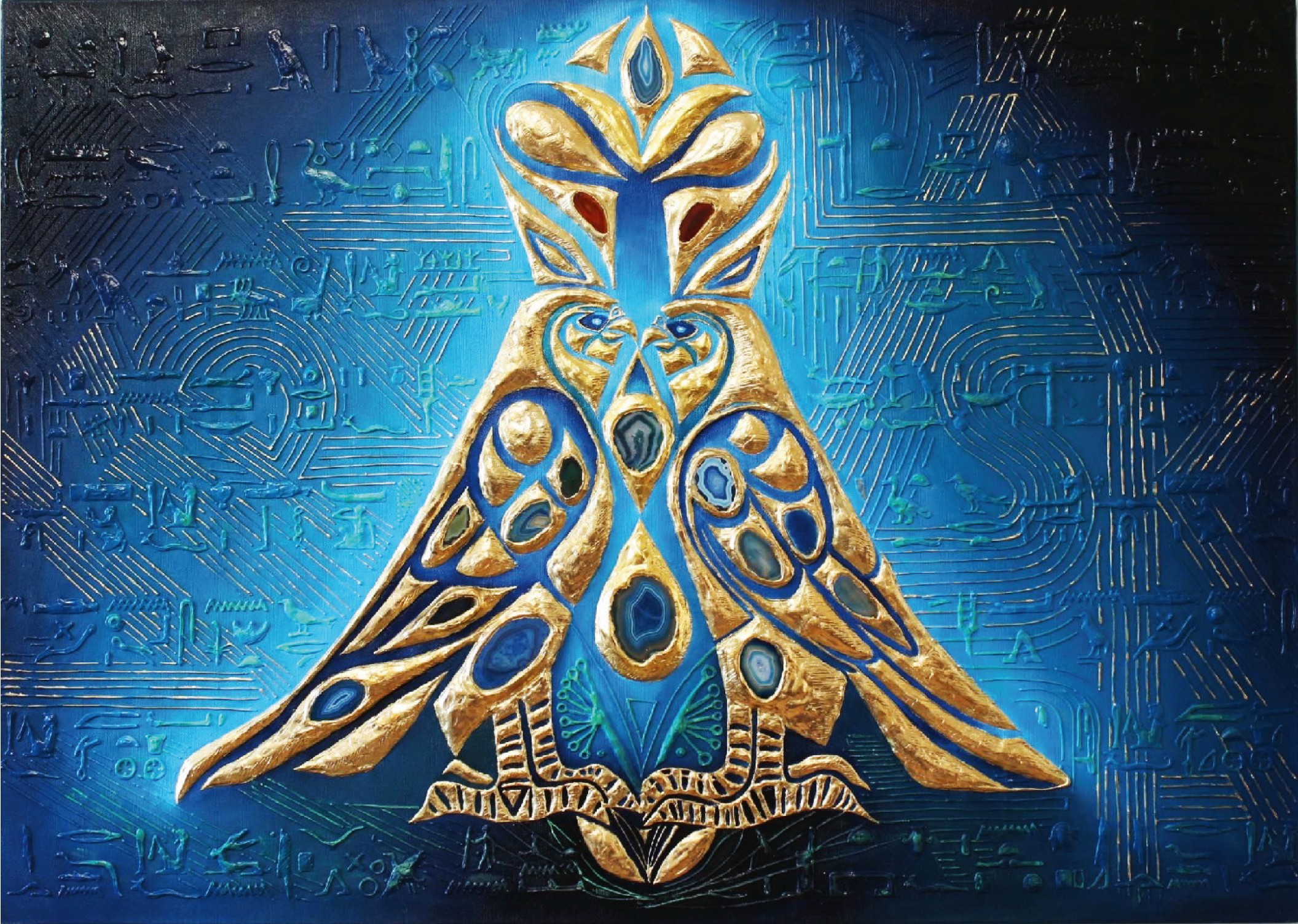 Horus tvoří galaxii (155 × 100 cm)