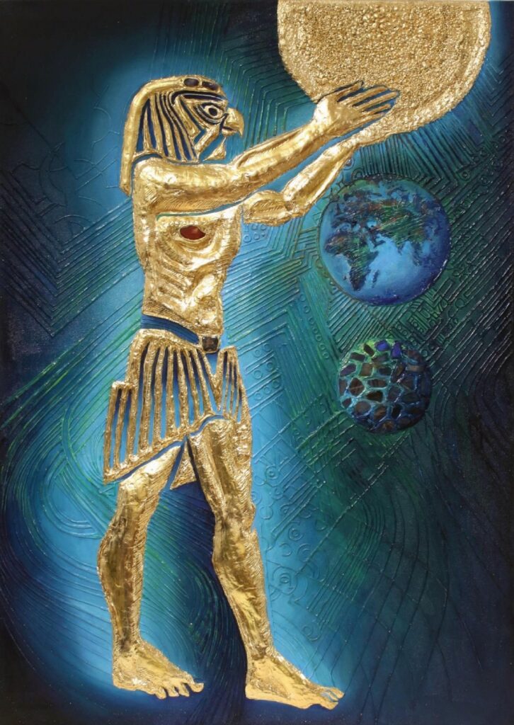 Horus tvoří galaxii (155 × 100 cm)