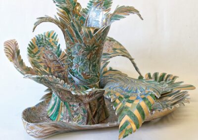 Porcelánový triptych „Palmy – stromy slunce“