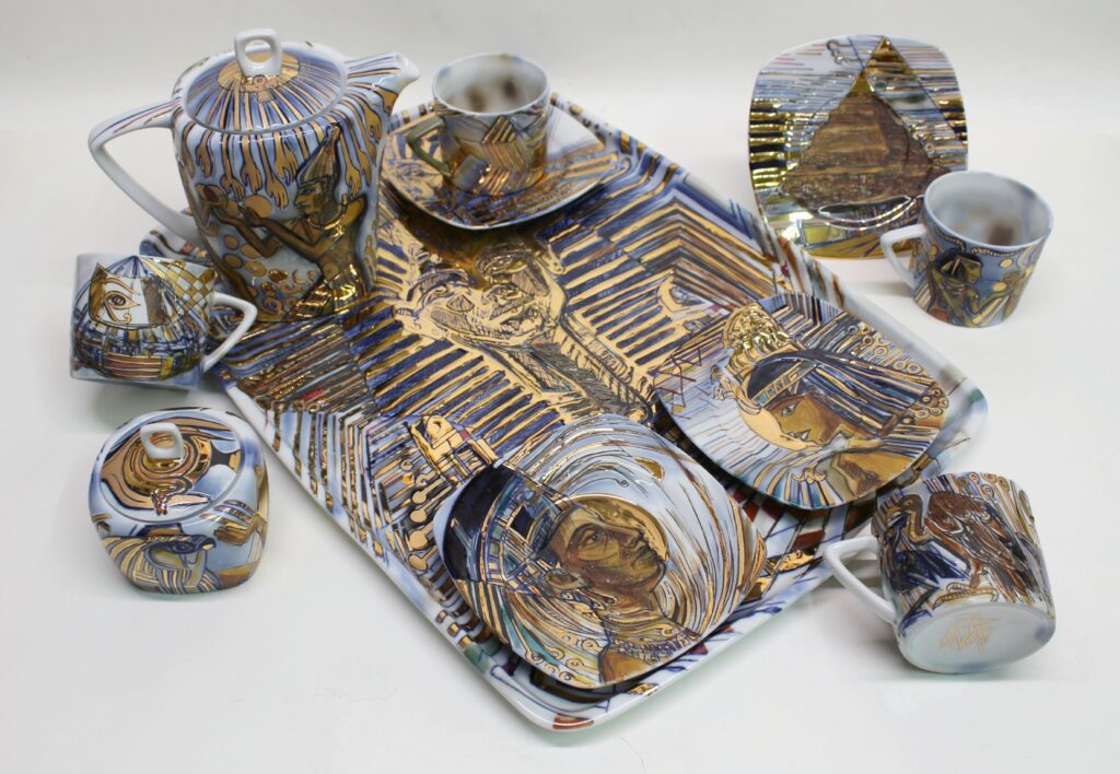 Kávová souprava „Tutanchamon“