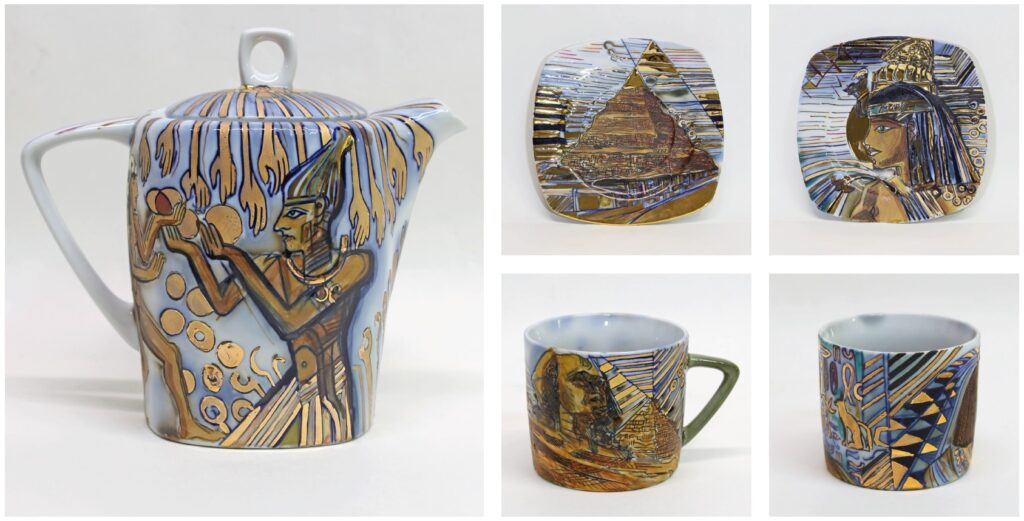 Kávová souprava „Tutanchamon“