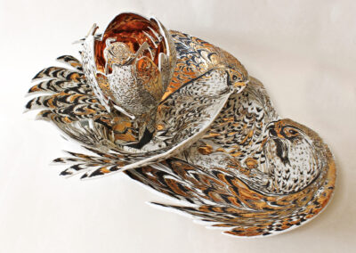 Porcelánový triptych „Sokolnictví“